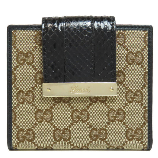 Gucci Brown Canvas Wallet (Bi-Fold)