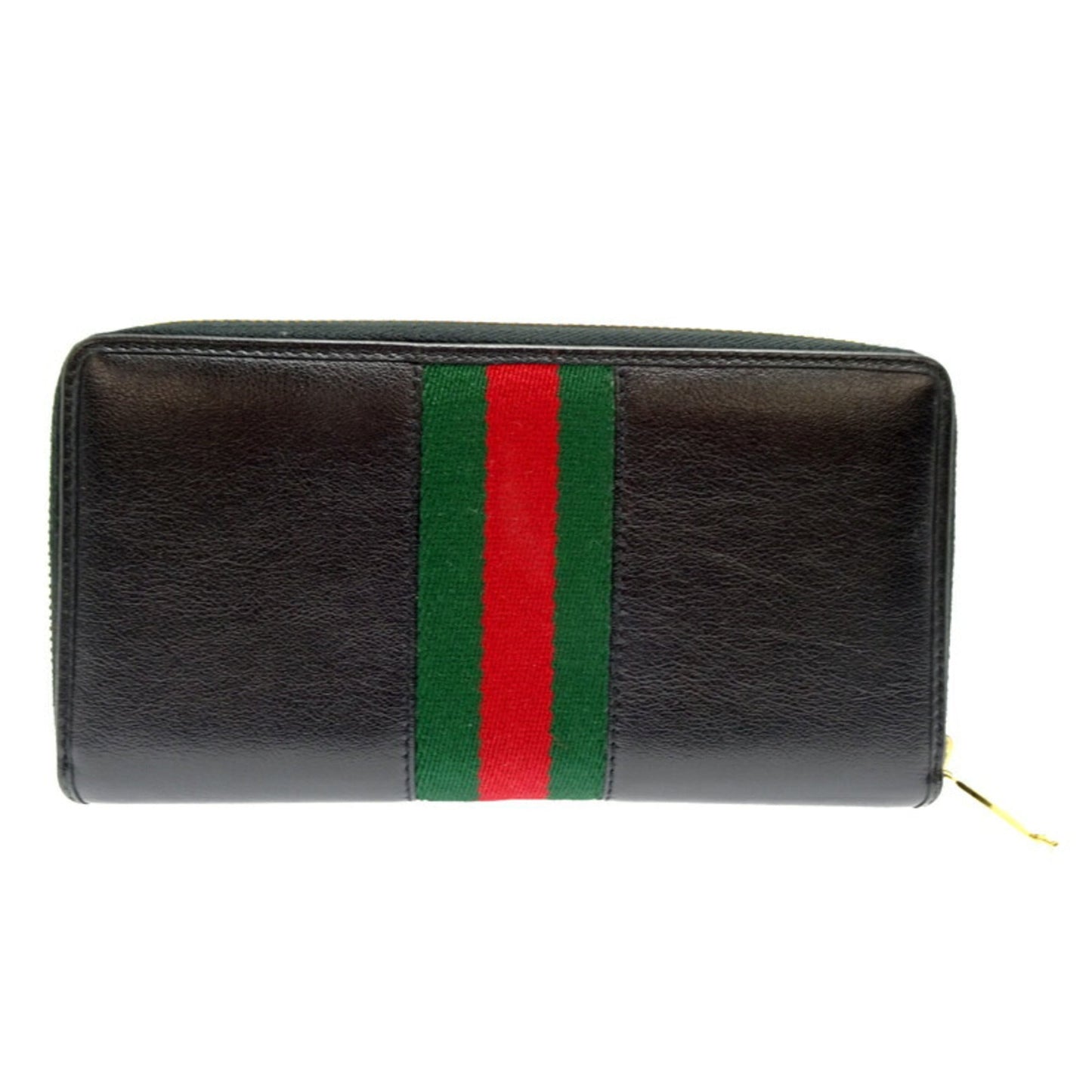 Gucci Black Leather Long Wallet (Bi-Fold)