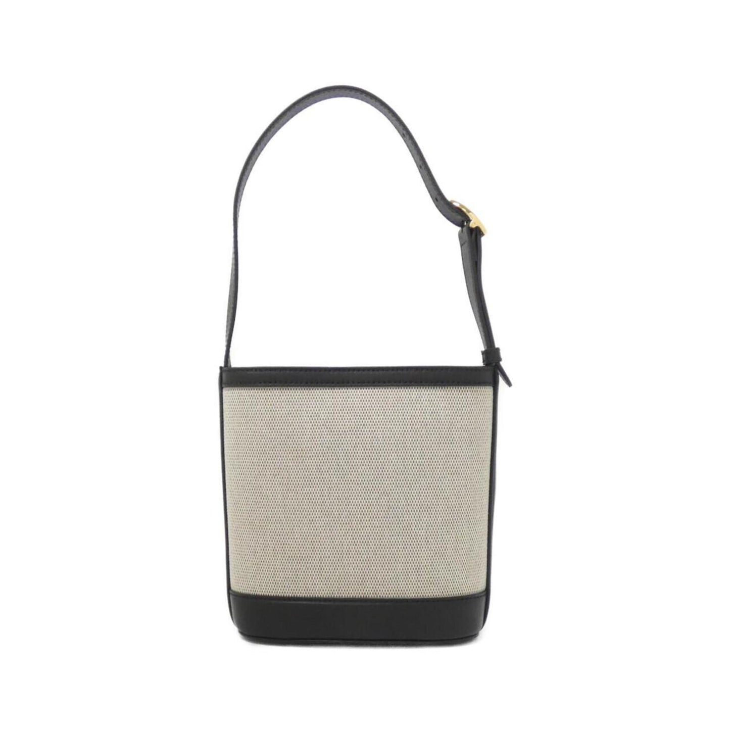 Gucci Black Canvas Leather Handbag