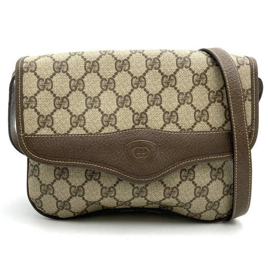 Gucci Brown Gg Supreme Leather Shoulder Bag