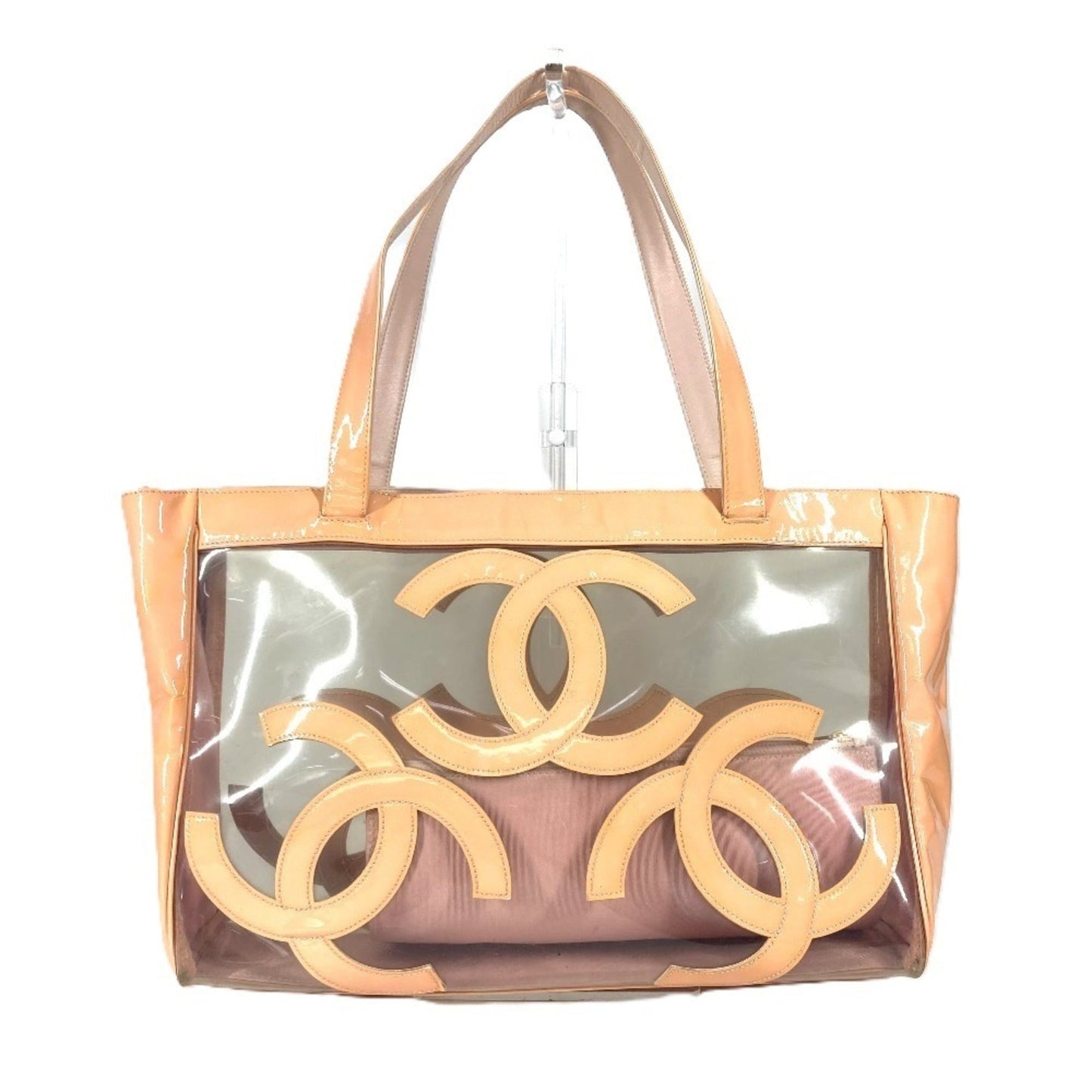 Chanel Pink Vinyl Shoulder Bag Tote Bag