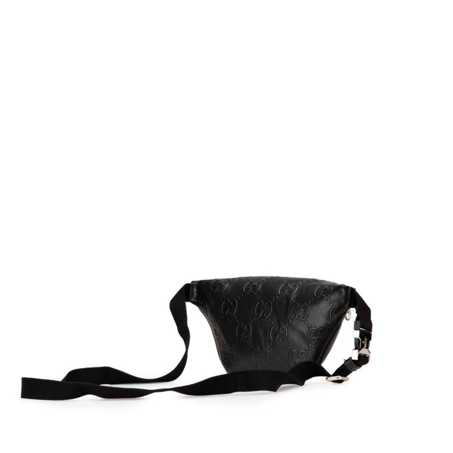 Gucci Black Leather Fanny Pack Sling Bag