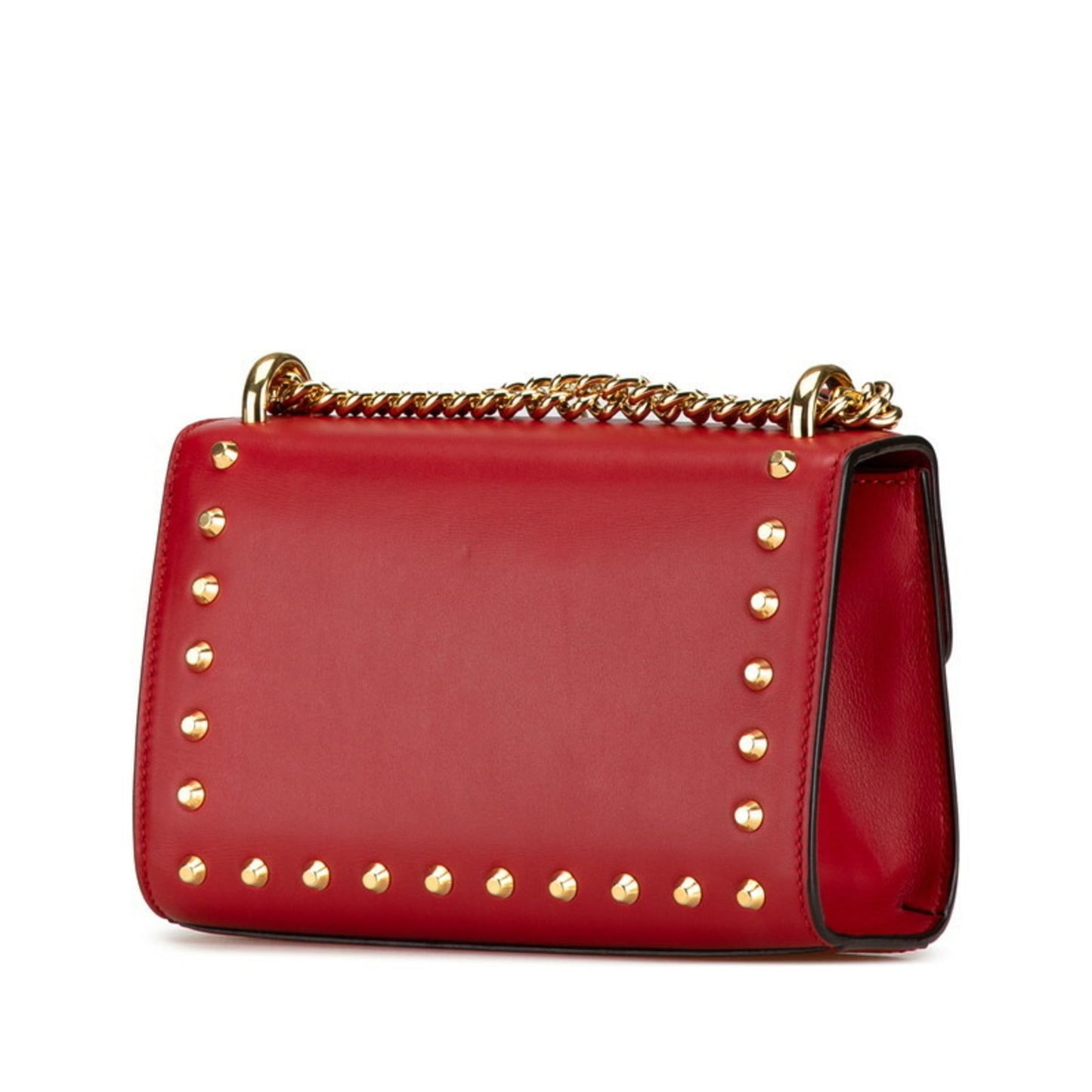 Gucci Padlock Red Color Leather Shoulder Bag