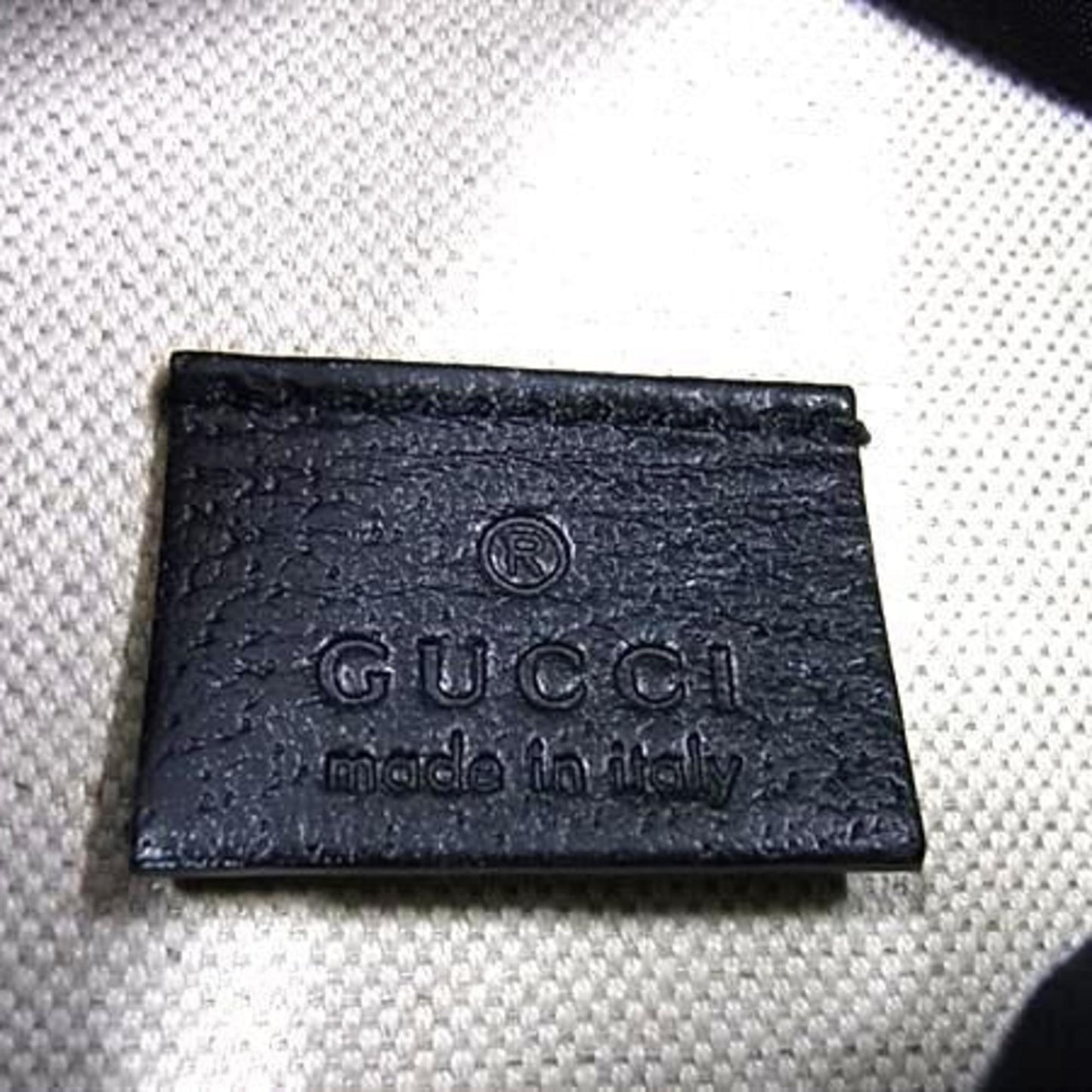 Gucci Black Coated Canvas Handbag Tote Bag