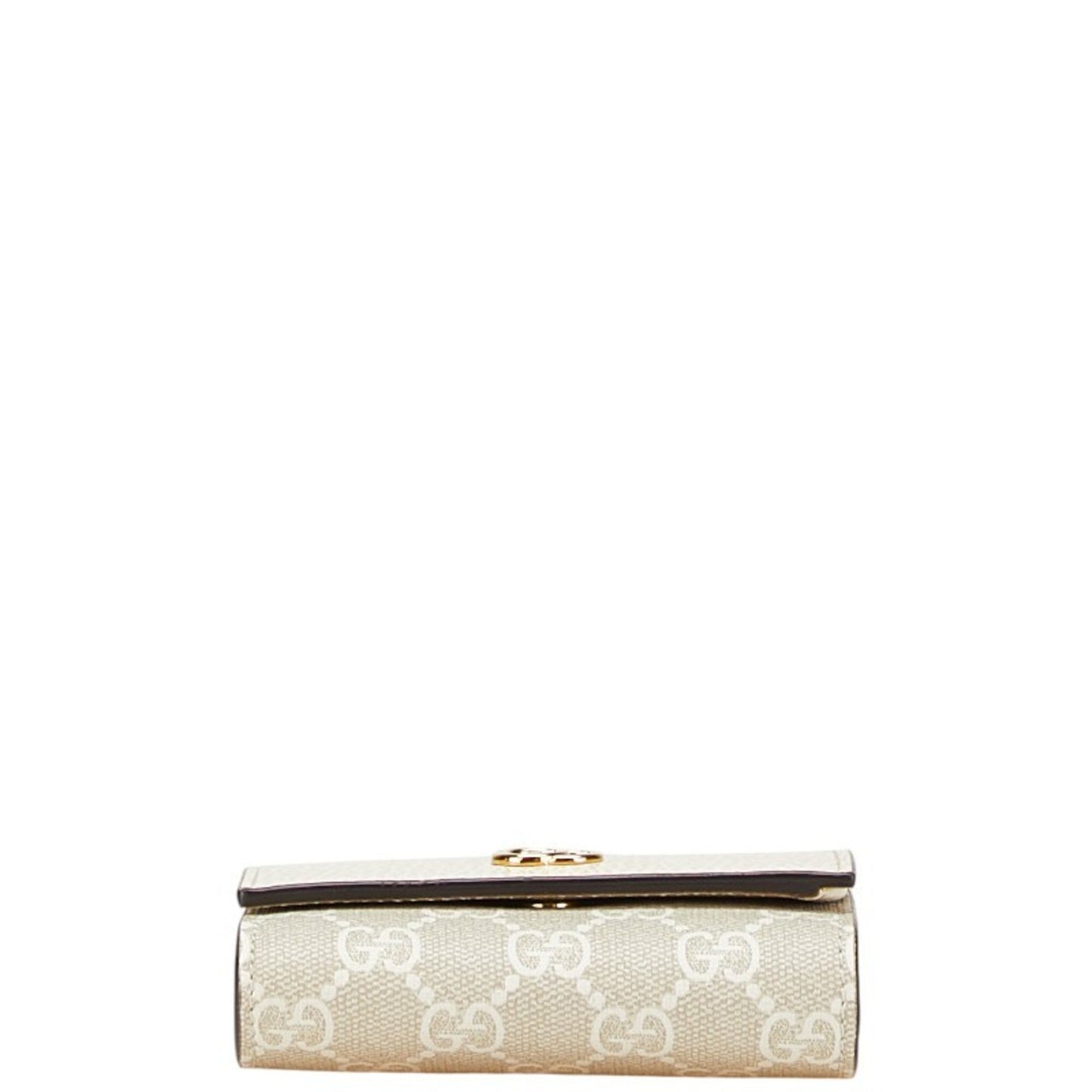 Gucci Beige White Pvc Leather Wallet (Bi-Fold)