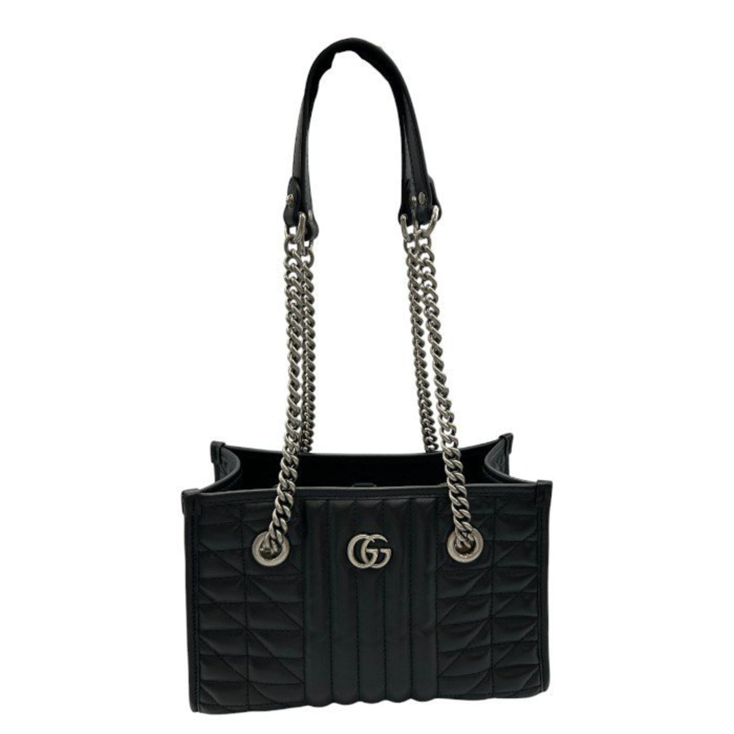 Gucci Gg Marmont Black Leather Tote Bag