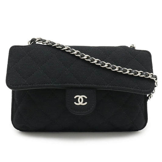 Chanel Black Gray Cotton Nylon Eco-Bag Tote Bag