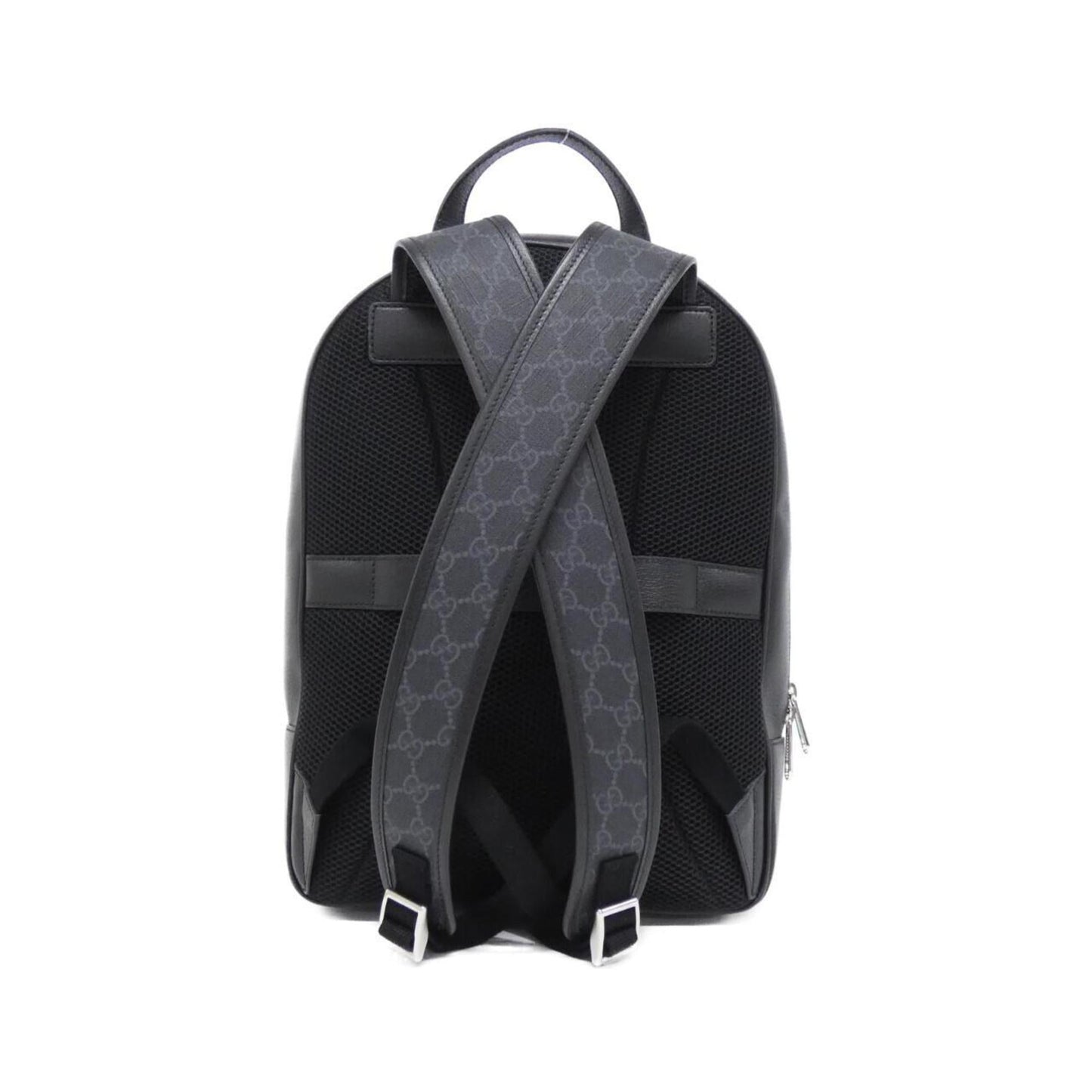 Gucci Black Gg Supreme Leather Backpack