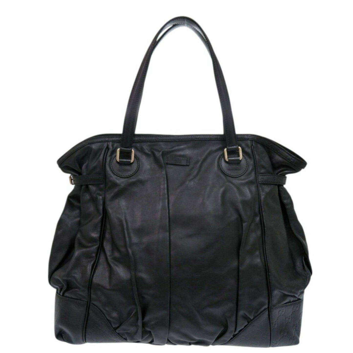 Gucci Guccissima Black Leather Tote Bag