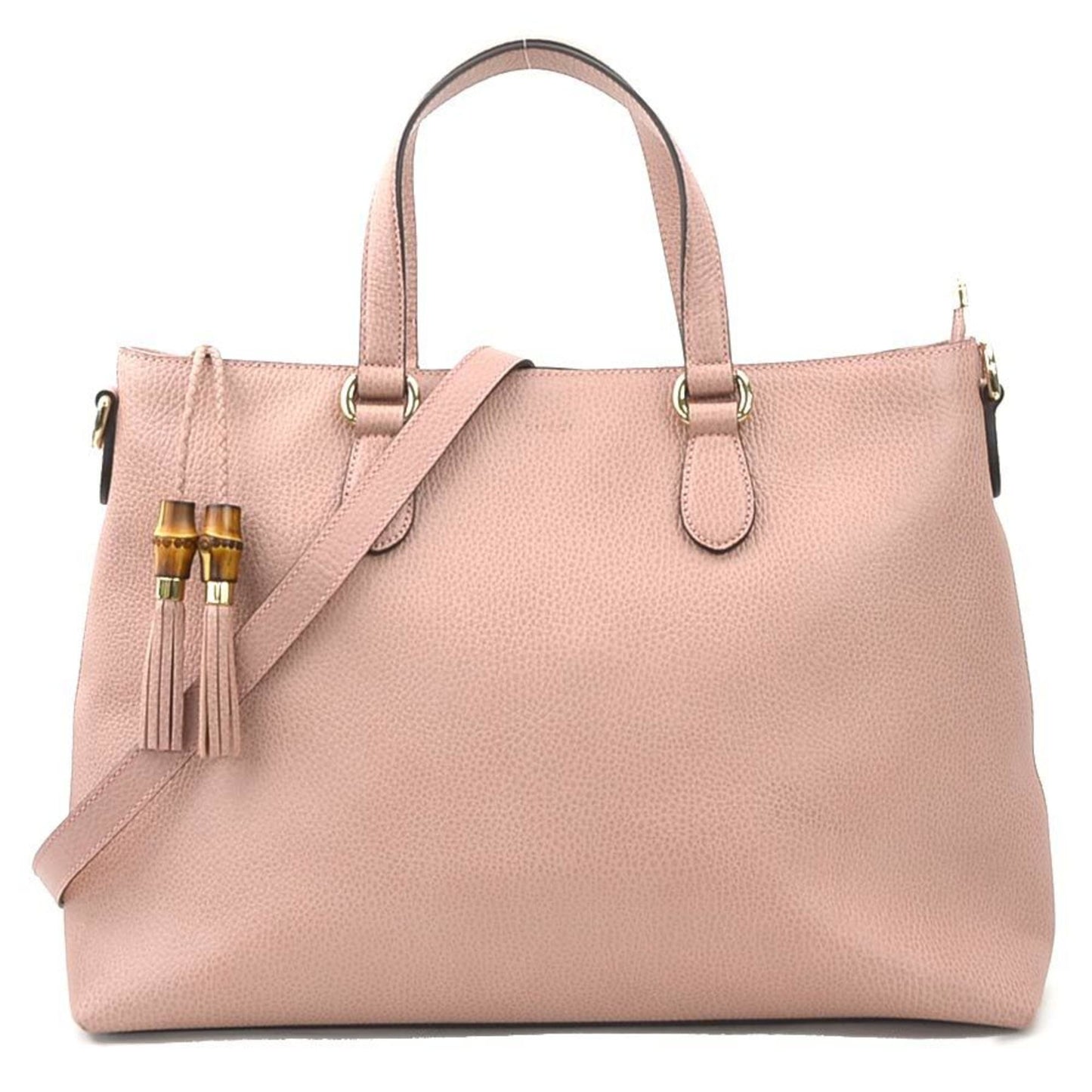 Gucci Gray Pink Leather Handbag Shoulder Bag