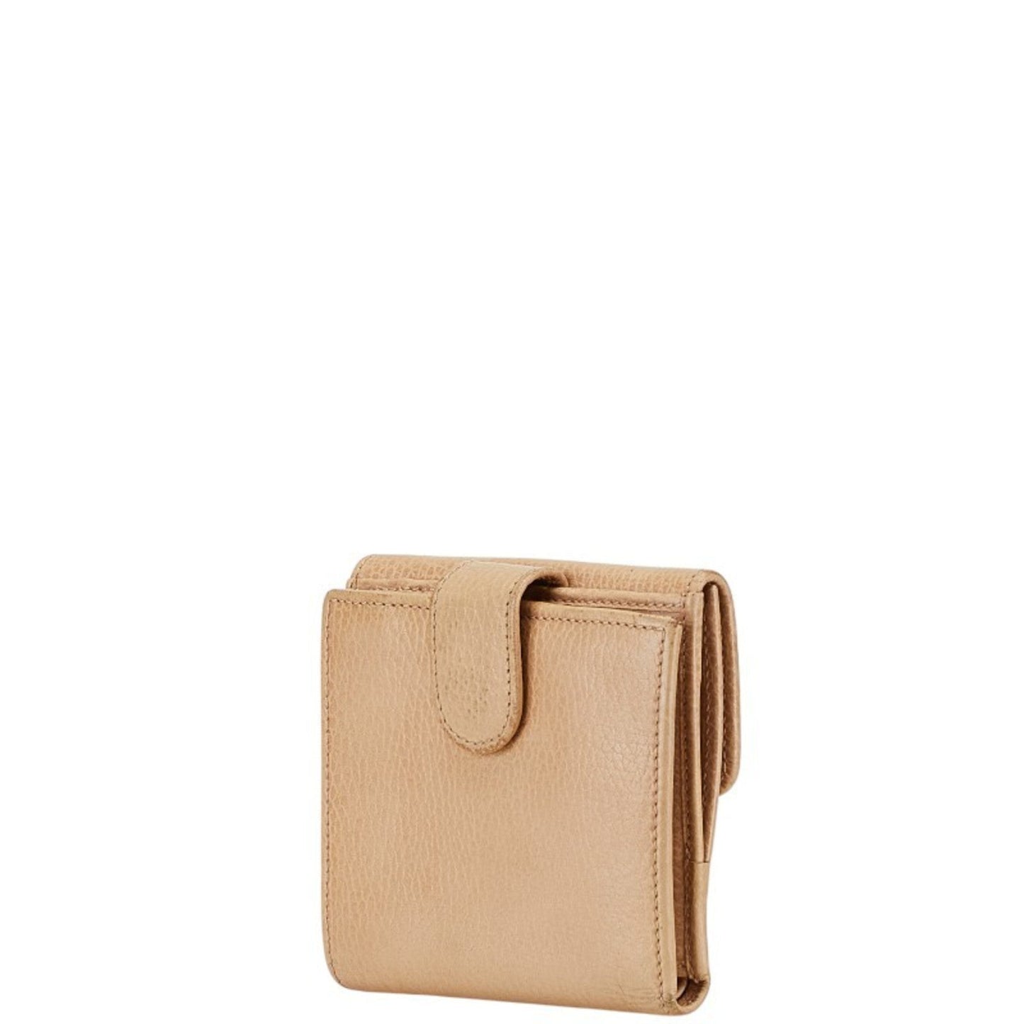 Gucci Beige Leather Wallet (Tri-Fold)