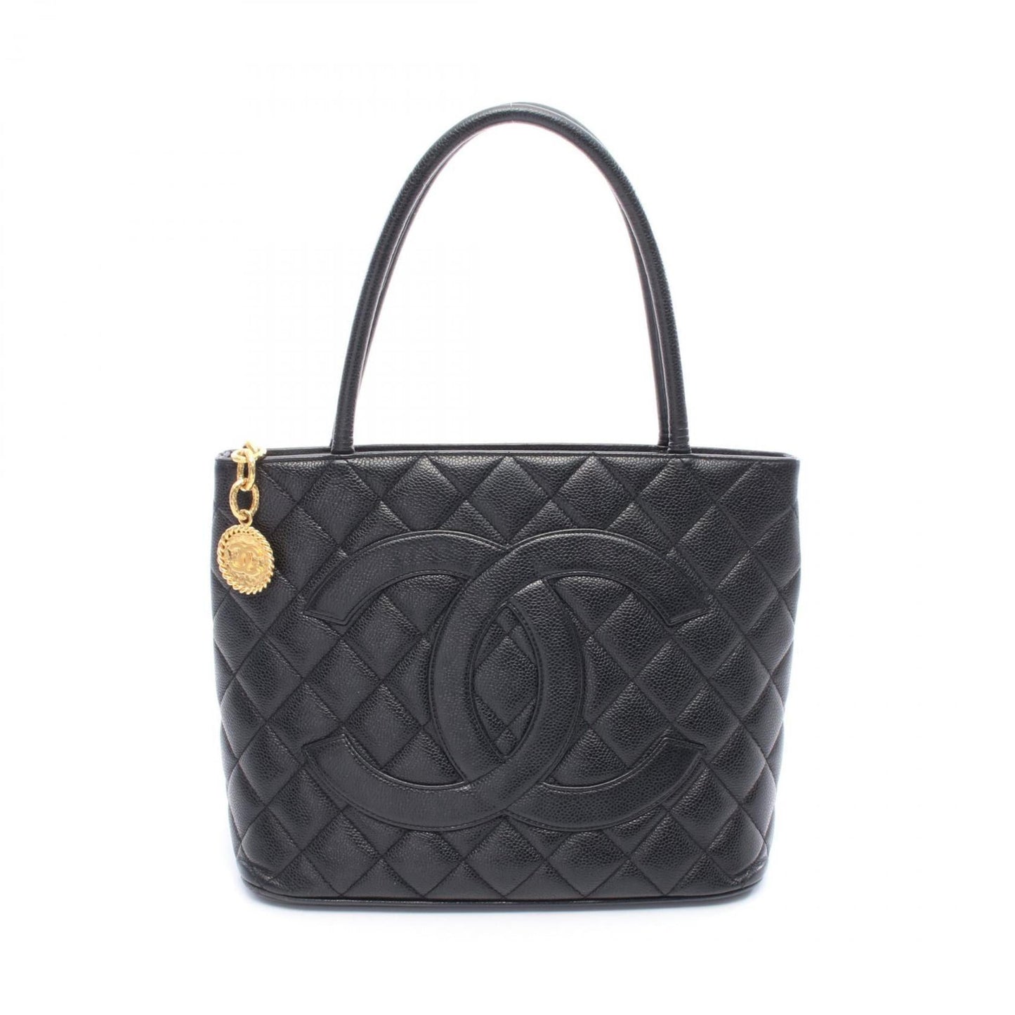 Chanel Black Leather Tote Bag