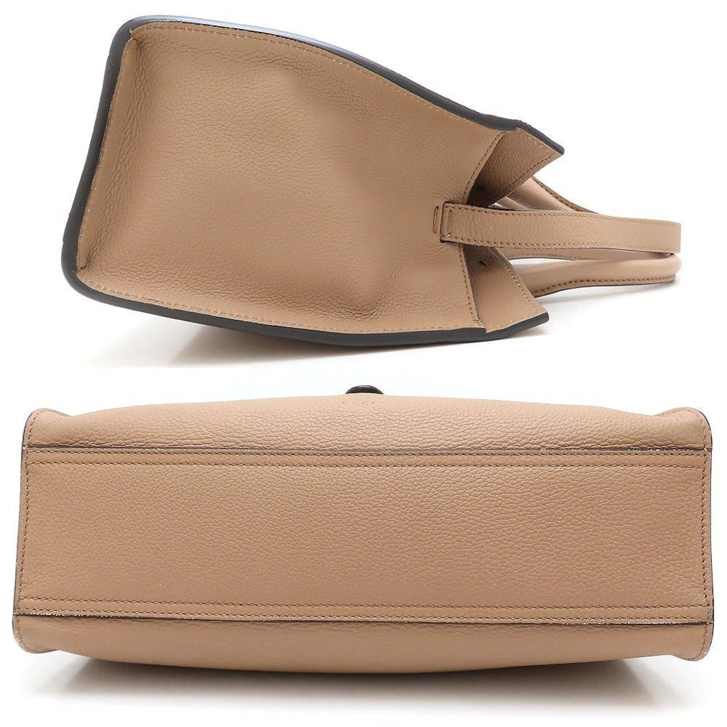 Gucci New Jackie Beige Leather Tote Bag