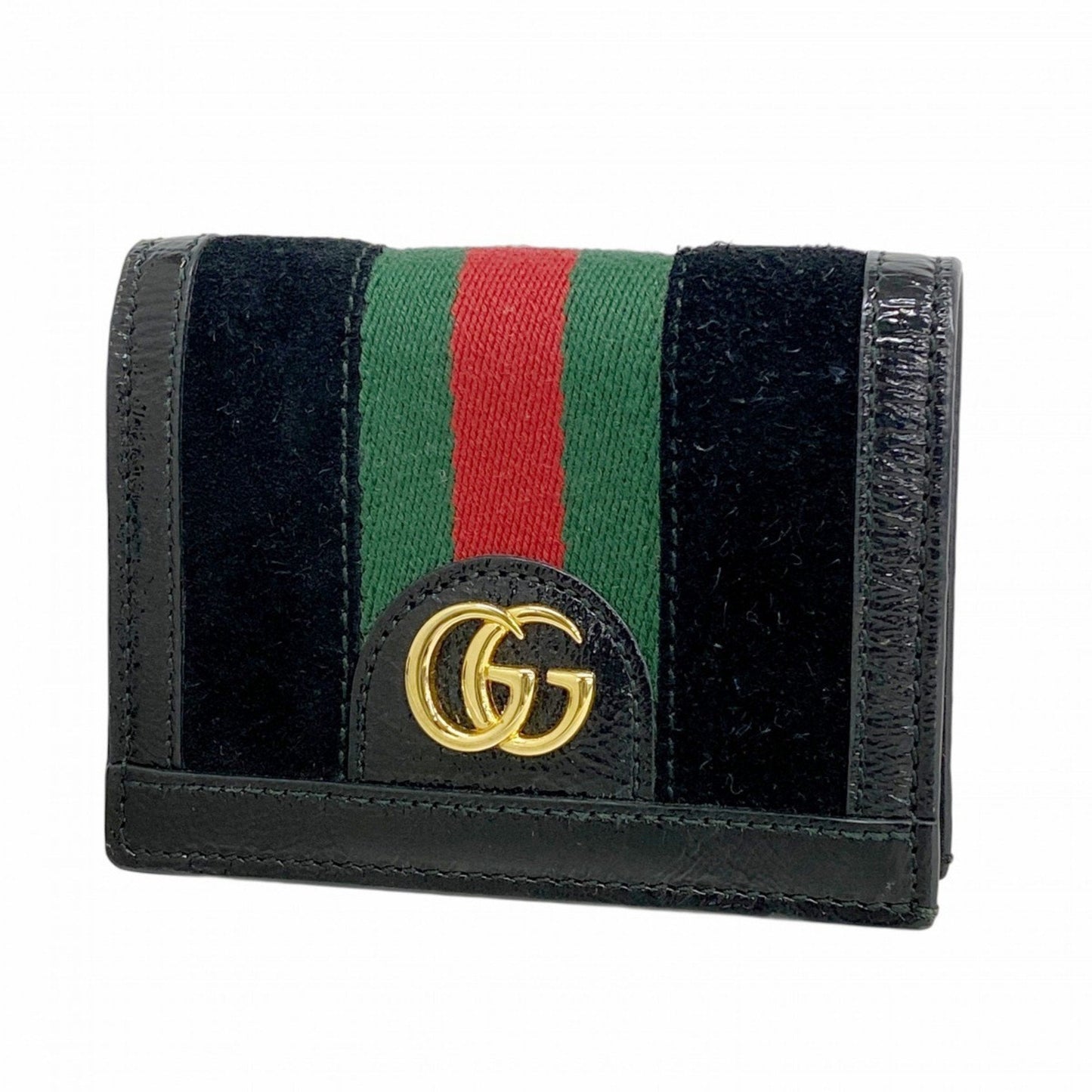 Gucci Black Suede Leather Wallet (Bi-Fold)