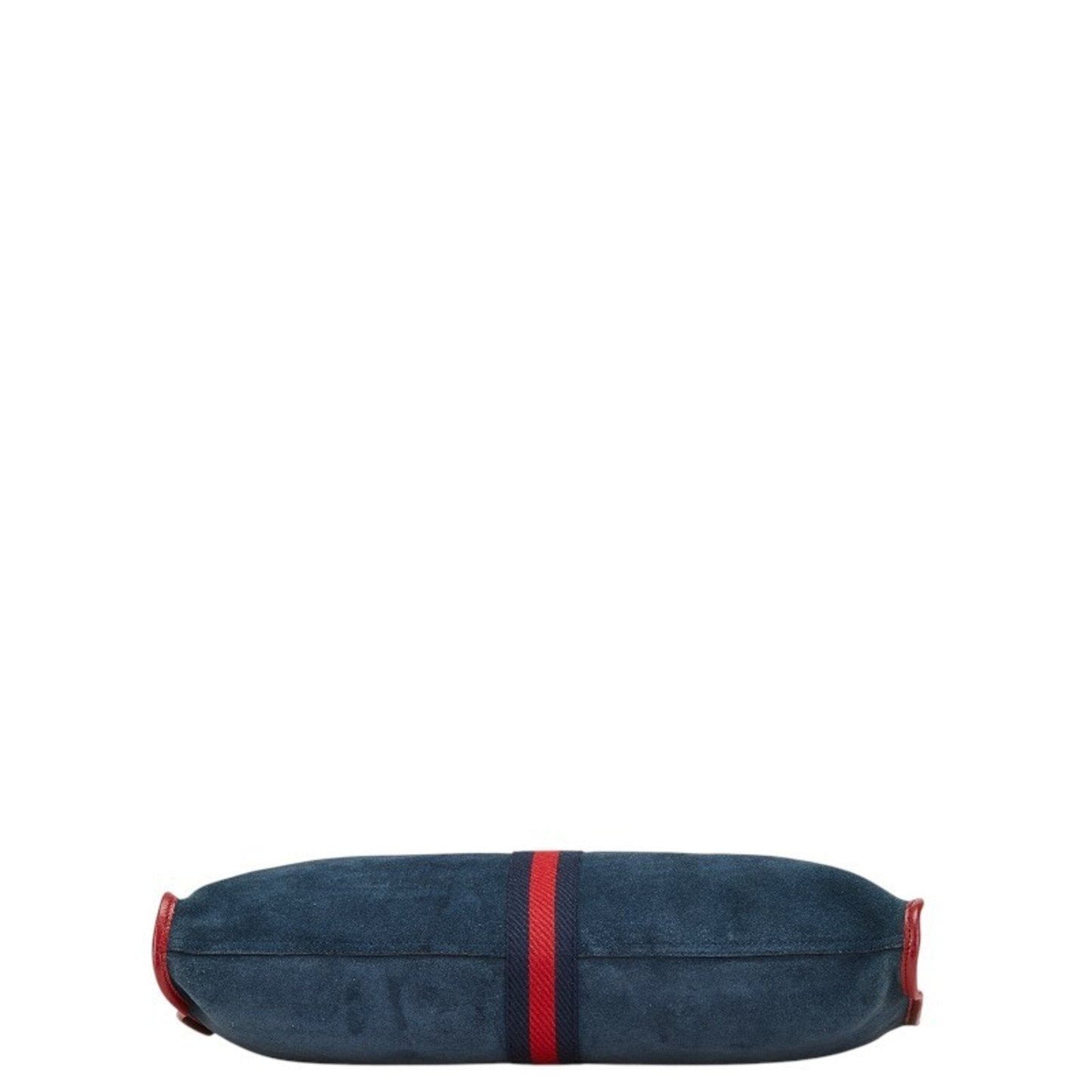 Gucci Sherry Line Navy Red Color Leather Suede Pouch Shoulder Bag Tote Bag