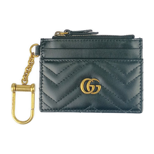 Gucci Black Leather Chain/Shoulder Wallet