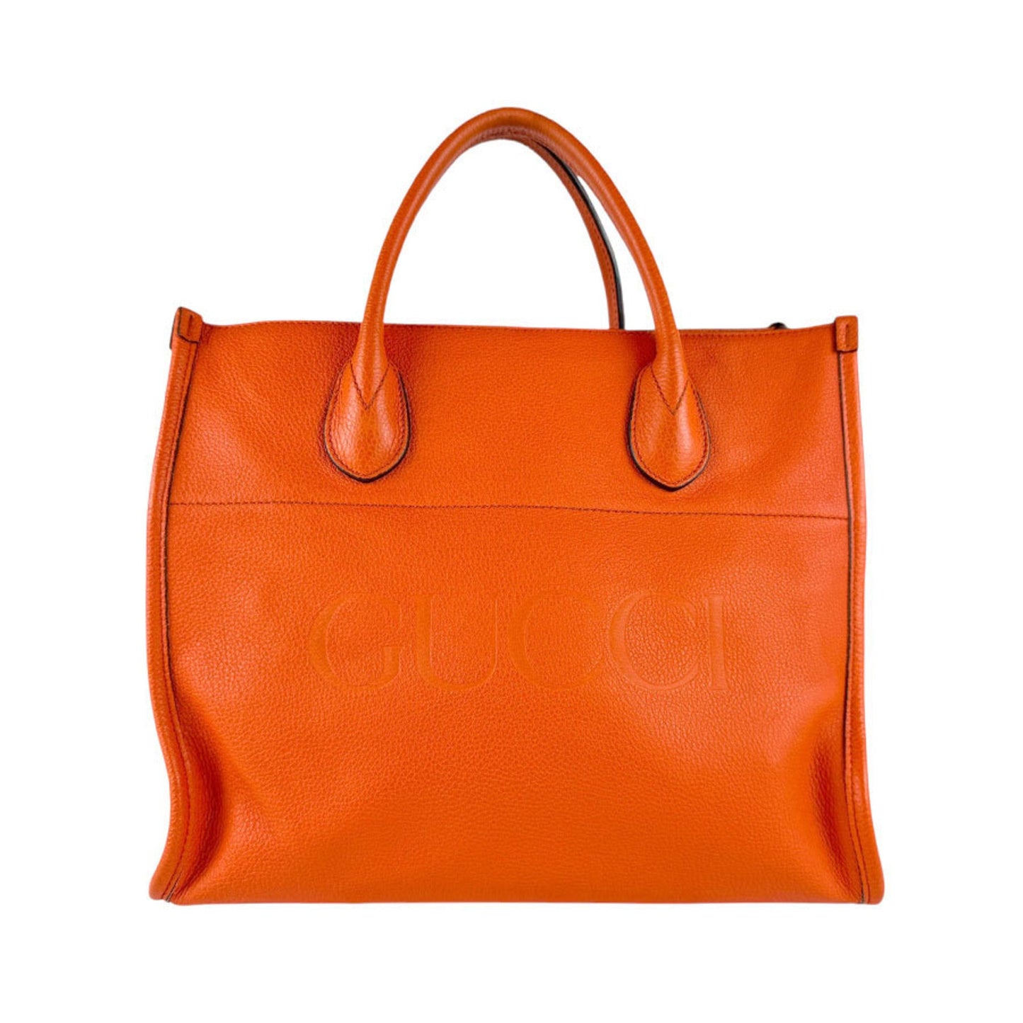 Gucci Orange Leather Handbag Shoulder Bag