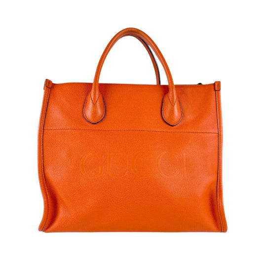 Gucci Orange Leather Handbag Shoulder Bag