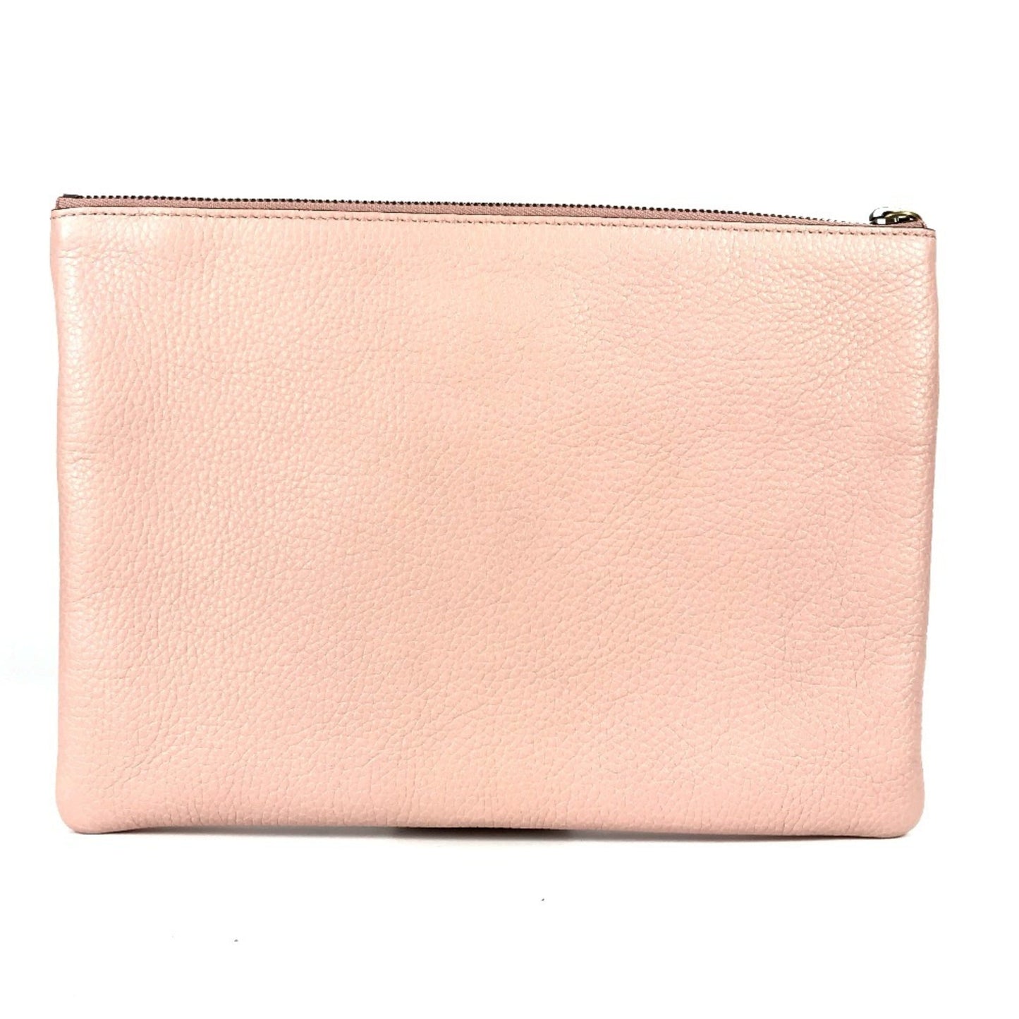 Gucci Pink Leather Clutch Bag Pouch