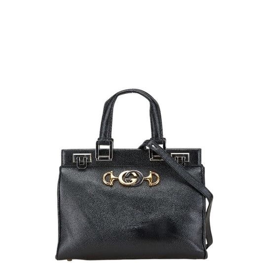 Gucci Black Leather Shoulder Bag