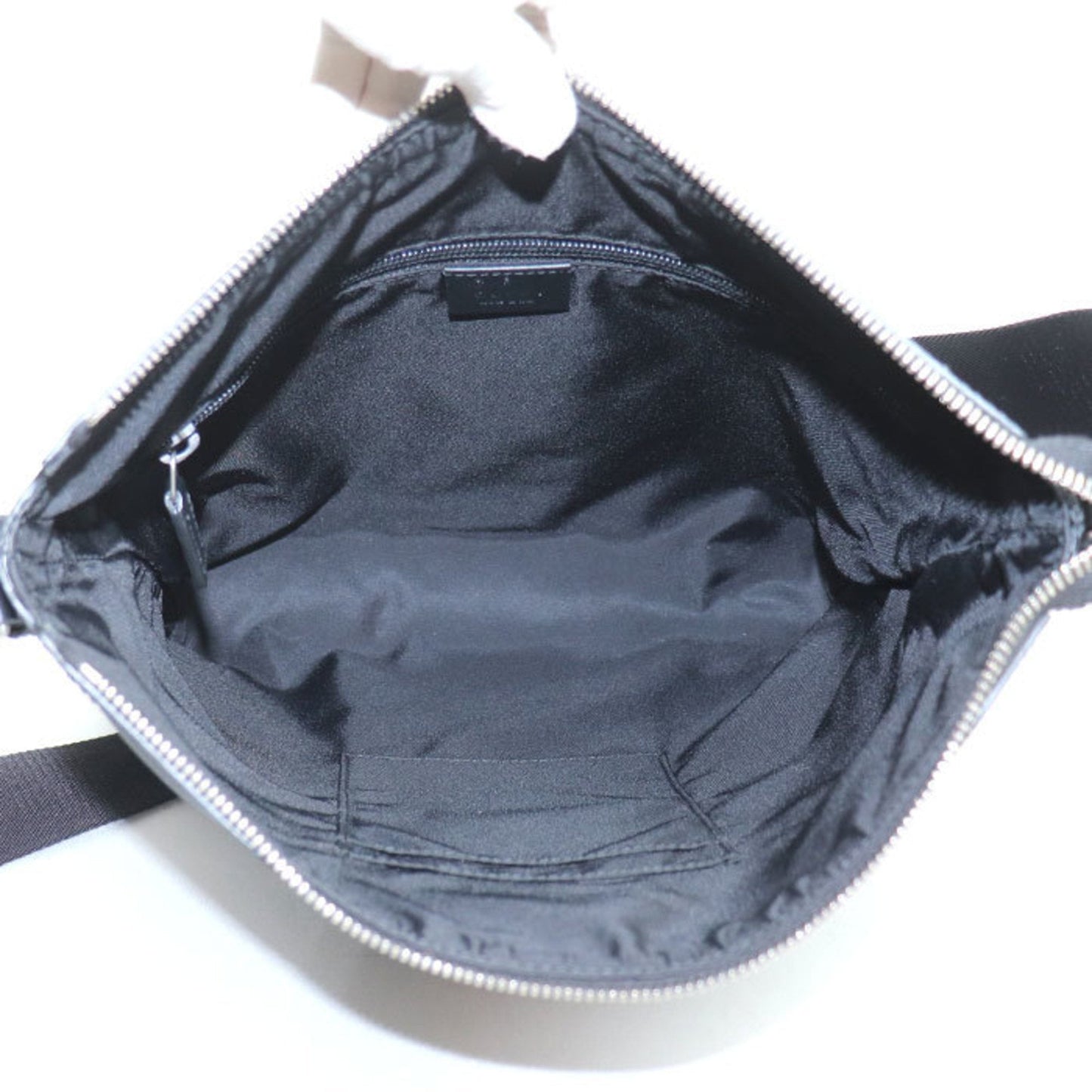 Gucci Black Canvas Leather Shoulder Bag