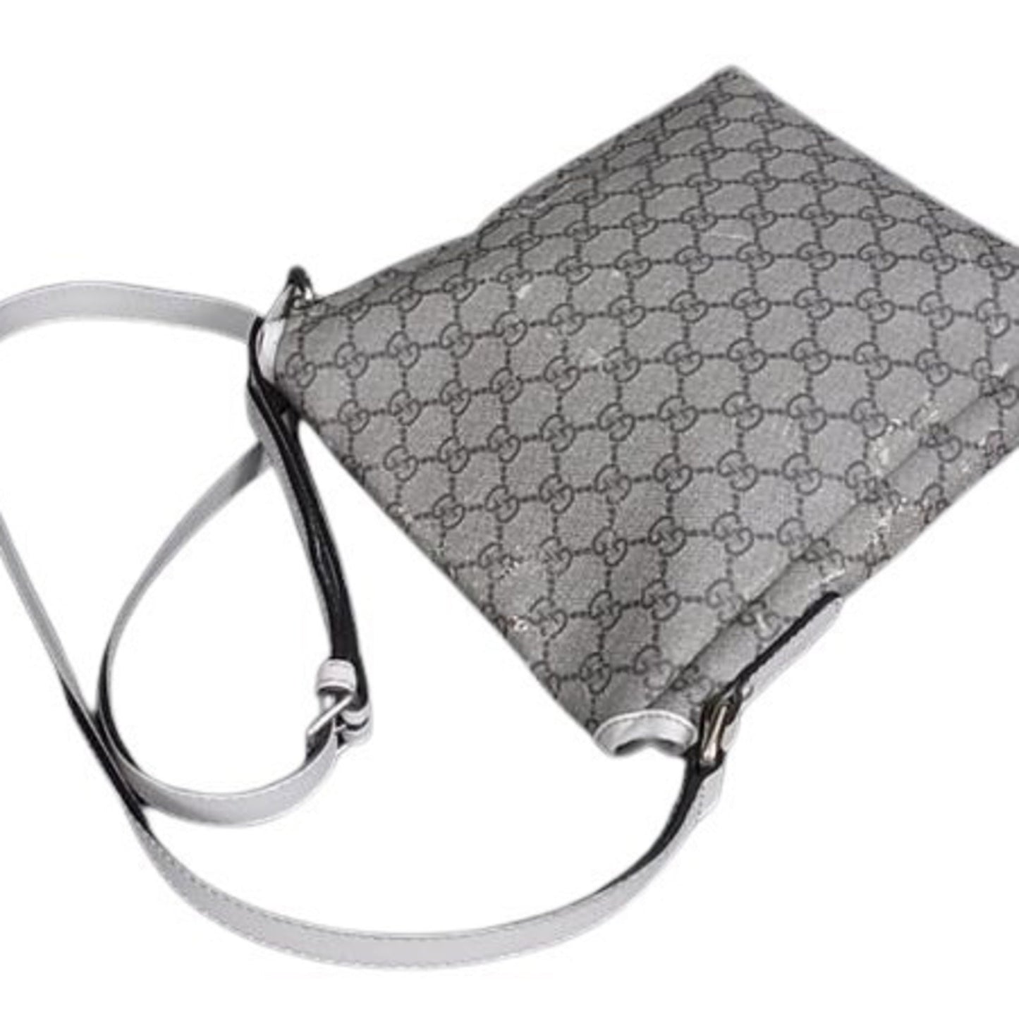 Gucci Brown Ivory Pvc Leather Shoulder Bag