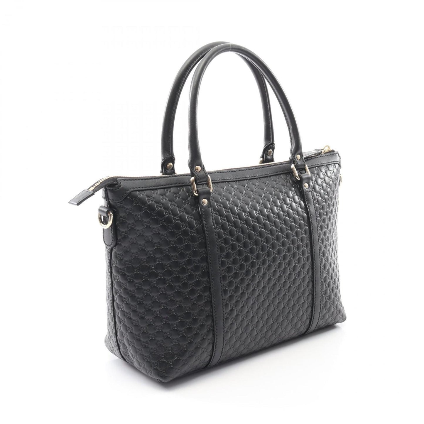 Gucci Black Leather Tote Bag