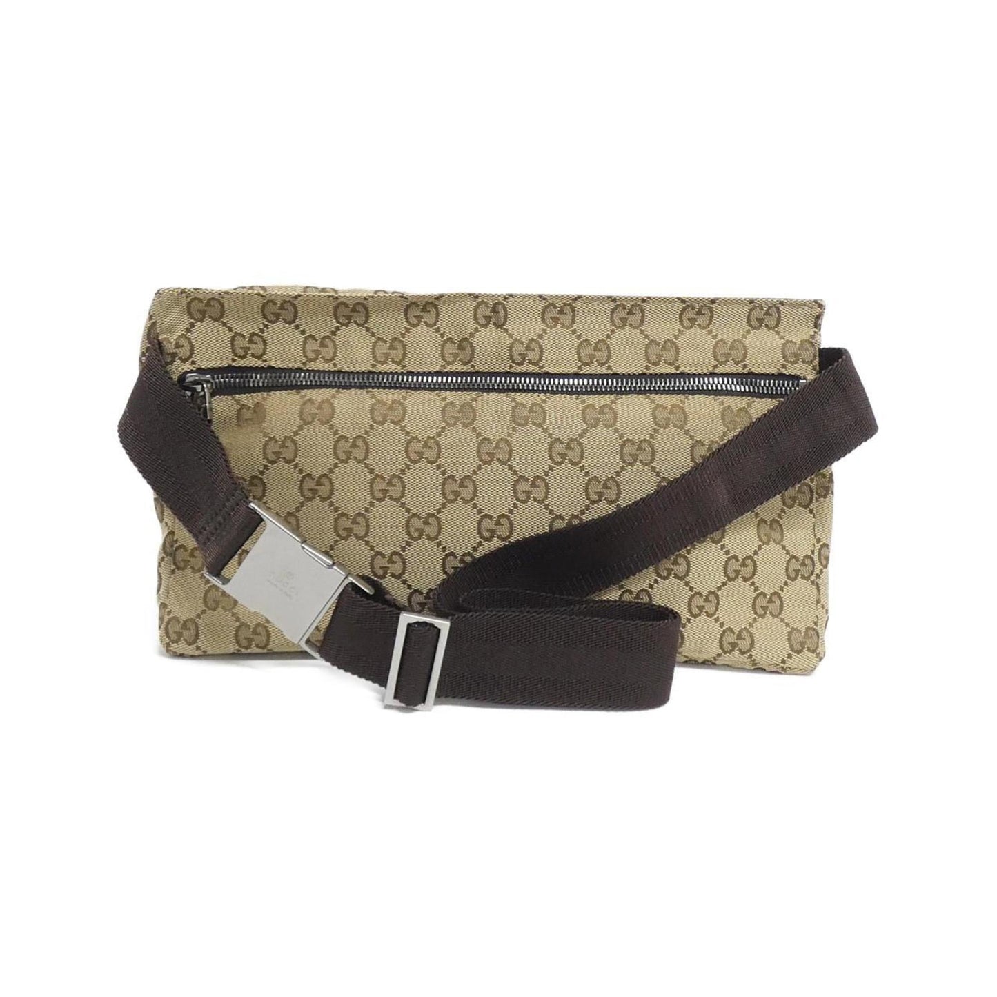 Gucci Beige Brown Gg Canvas Fanny Pack