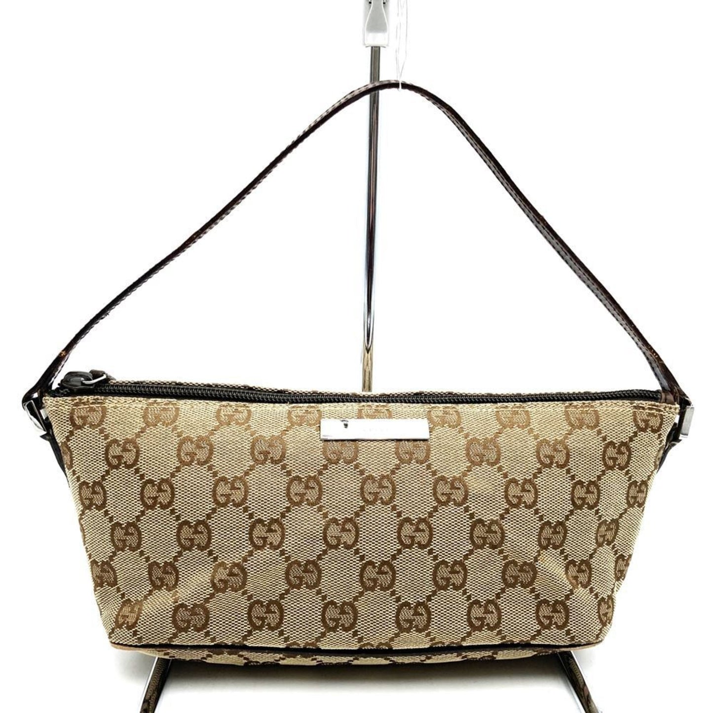 Gucci Brown Gg Canvas Handbag Pouch
