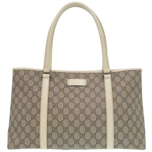 Gucci Beige Pvc Tote Bag