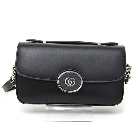 Gucci Black Leather Shoulder Bag