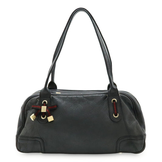 Gucci Black Leather Shoulder Bag