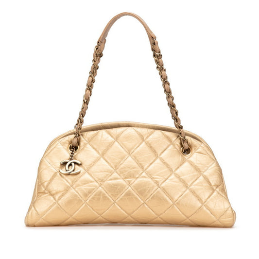 Chanel Gold Leather Tote Bag