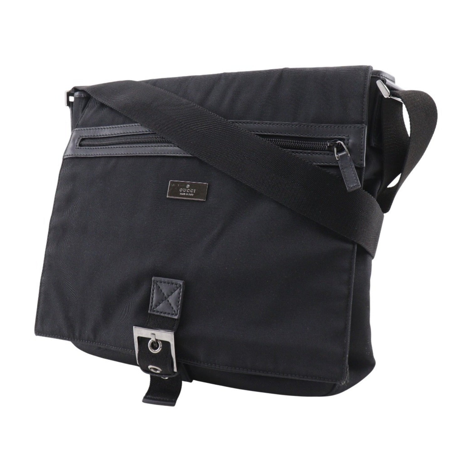 Gucci Black Nylon Canvas Shoulder Bag