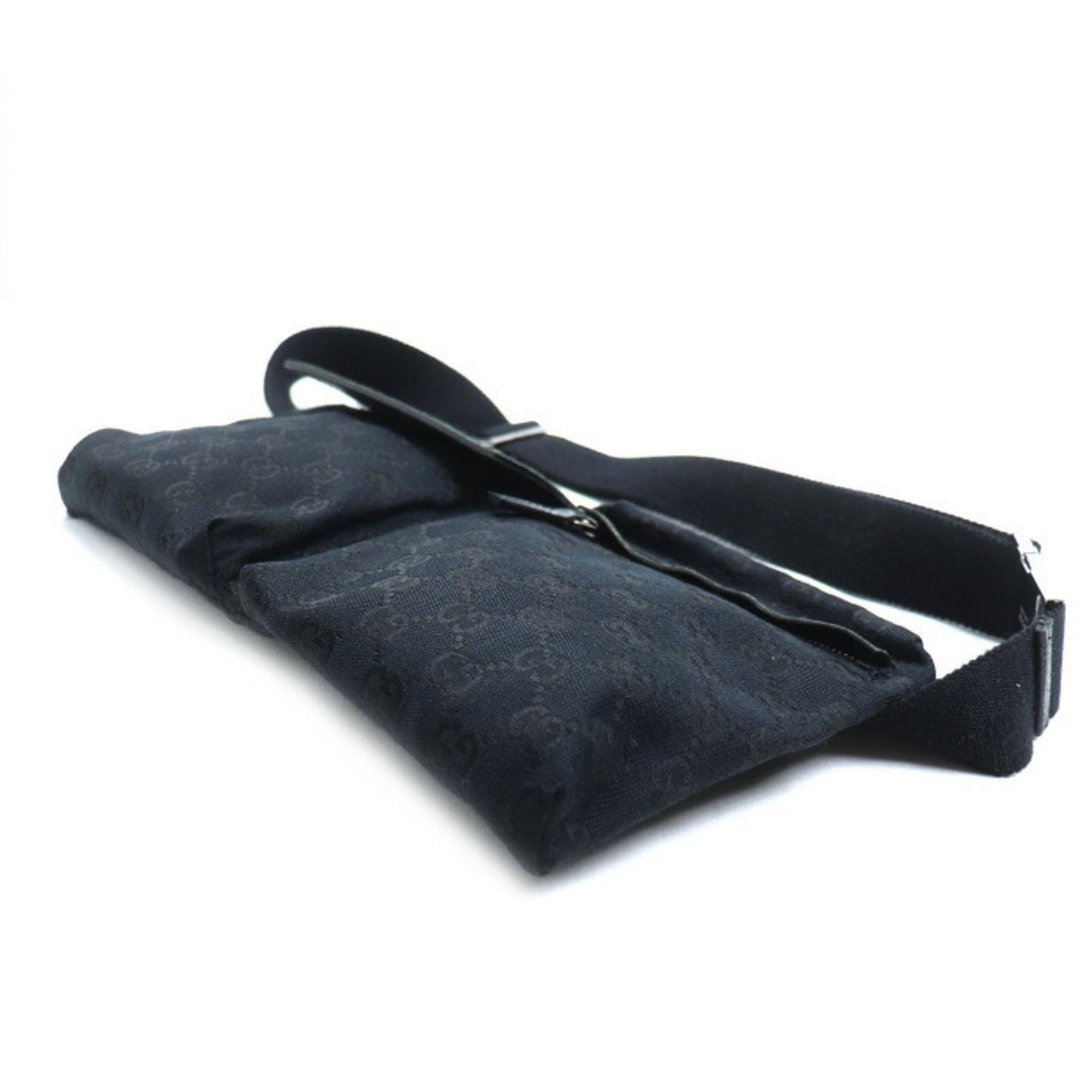 Gucci Black Gg Canvas Fanny Pack