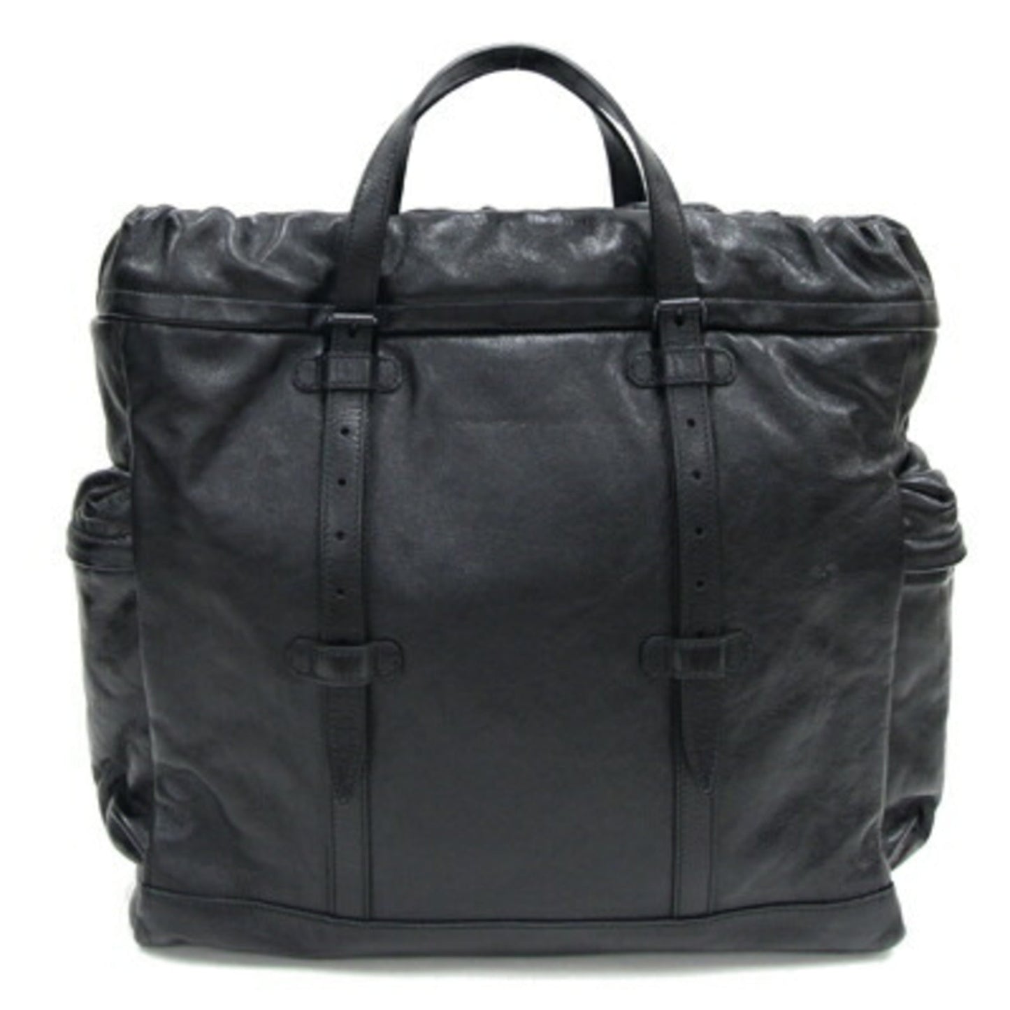 Gucci Black Leather Tote Bag