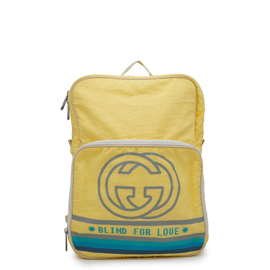 Gucci Yellow Nylon Backpack