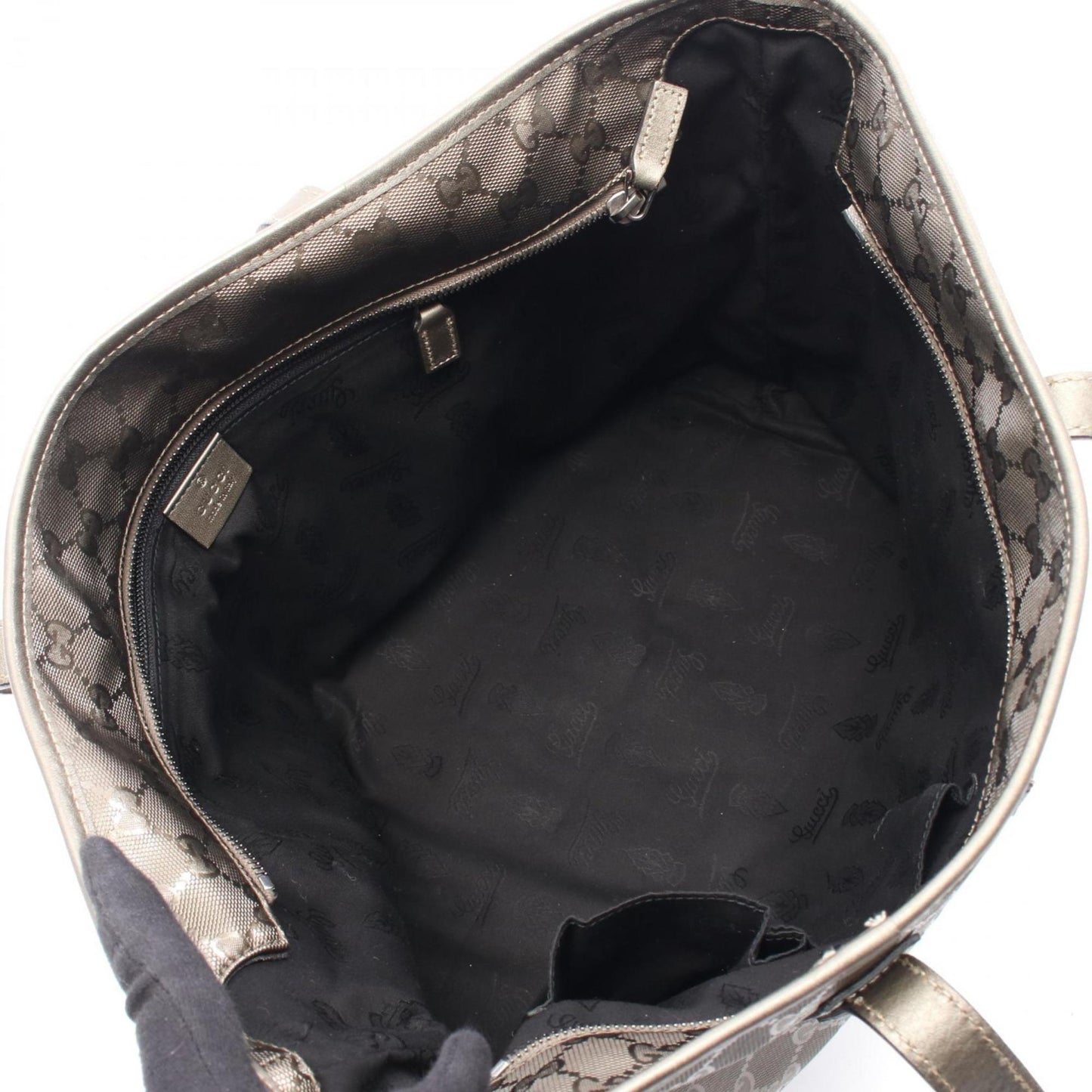 Gucci Brown Pvc Leather Tote Bag