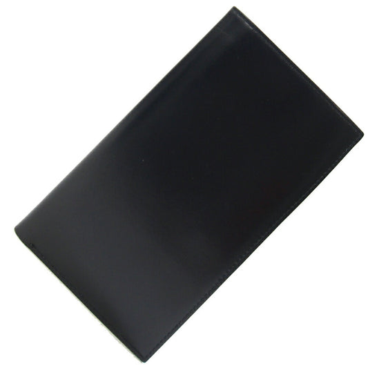 Gucci Black Leather Long Bill Wallet (Bi-Fold)