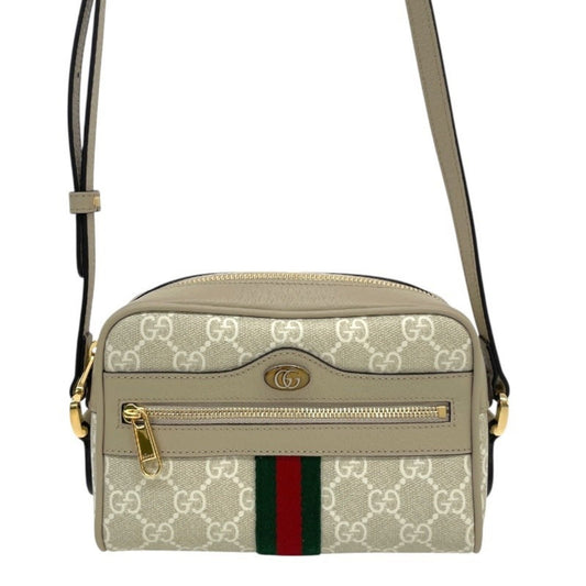 Gucci Beige Gg Supreme Pochette Shoulder Bag