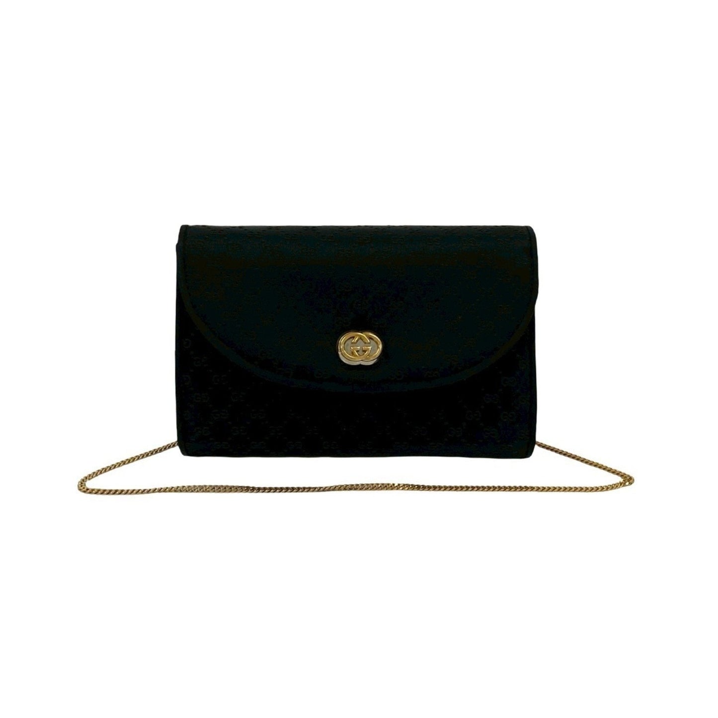 Gucci Black Satin Shoulder Bag