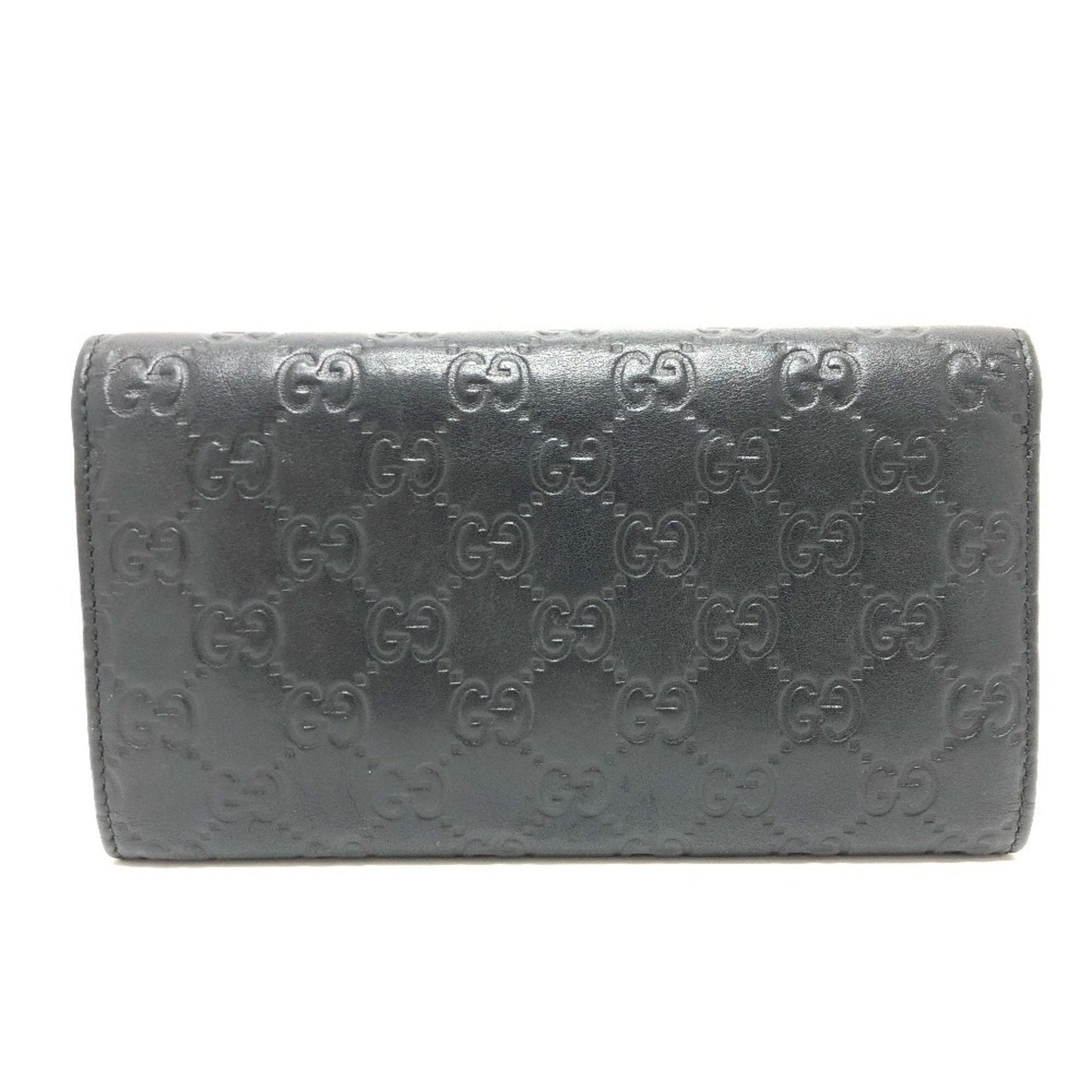 Gucci Black Leather Wallet (Tri-Fold)