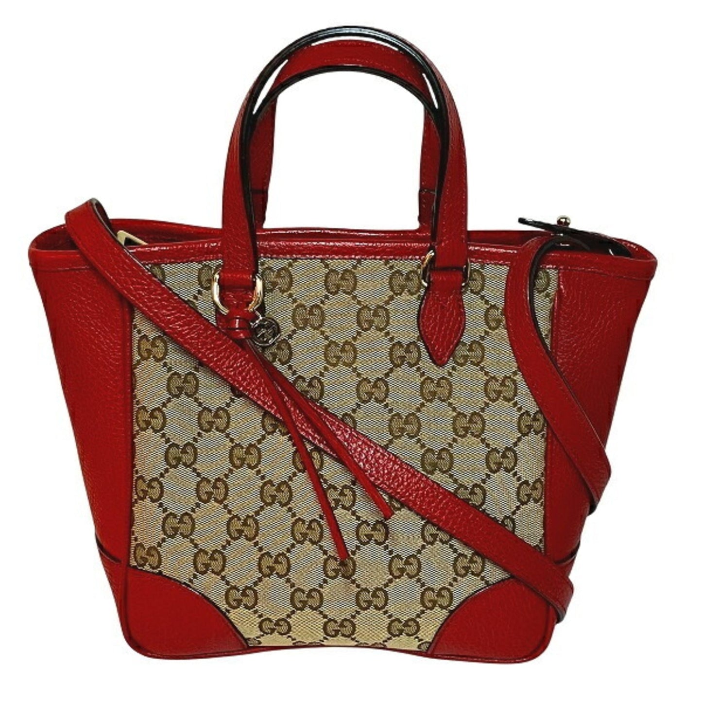 Gucci Beige Red Color Gg Canvas Handbag Shoulder Bag