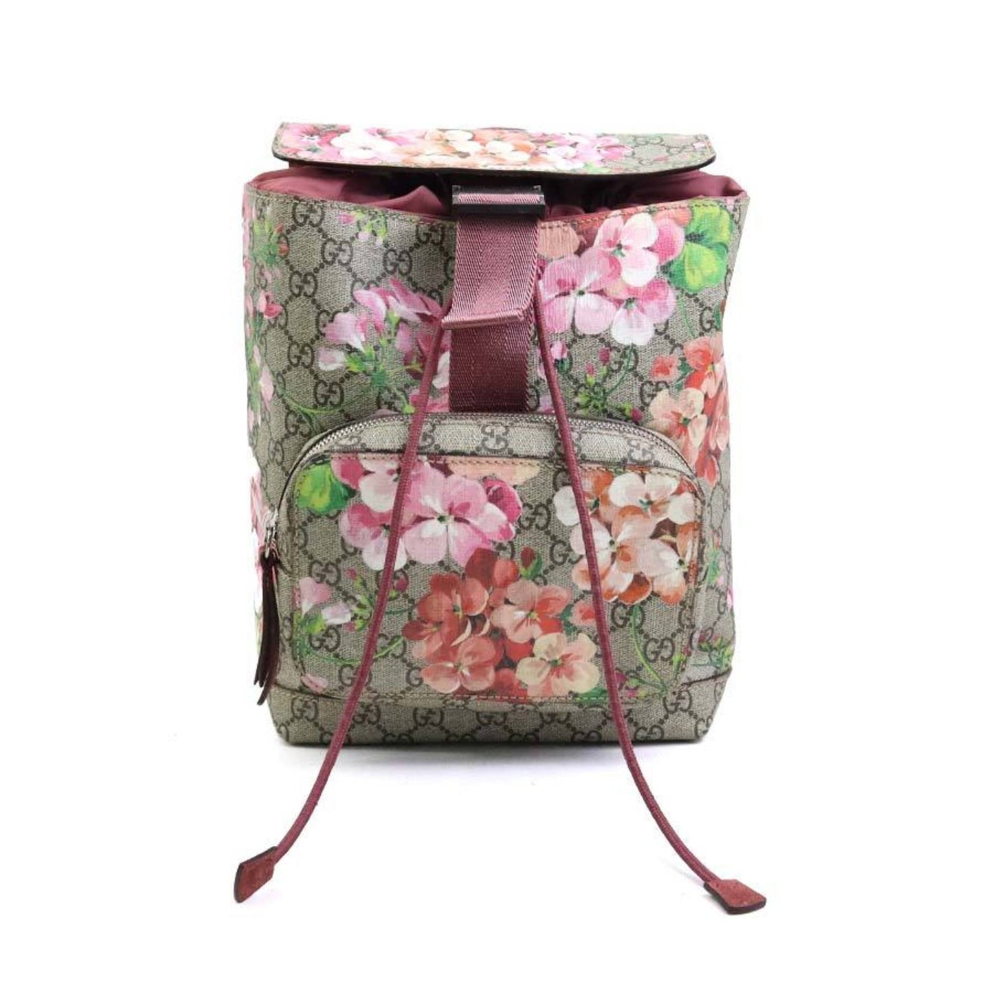 Gucci Brown Pink Gg Supreme Backpack