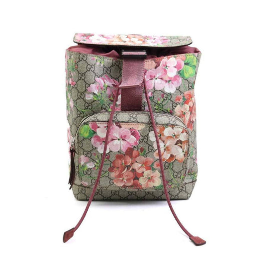 Gucci Brown Pink Gg Supreme Backpack