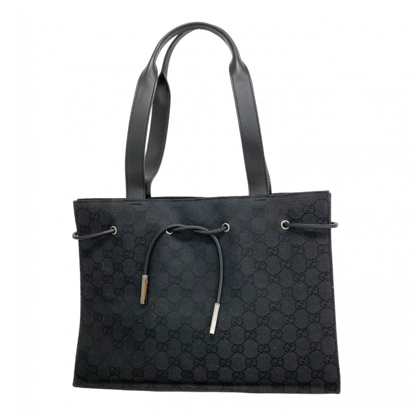 Gucci Black Canvas Tote Bag