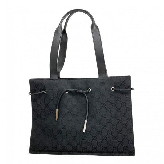 Gucci Black Canvas Tote Bag