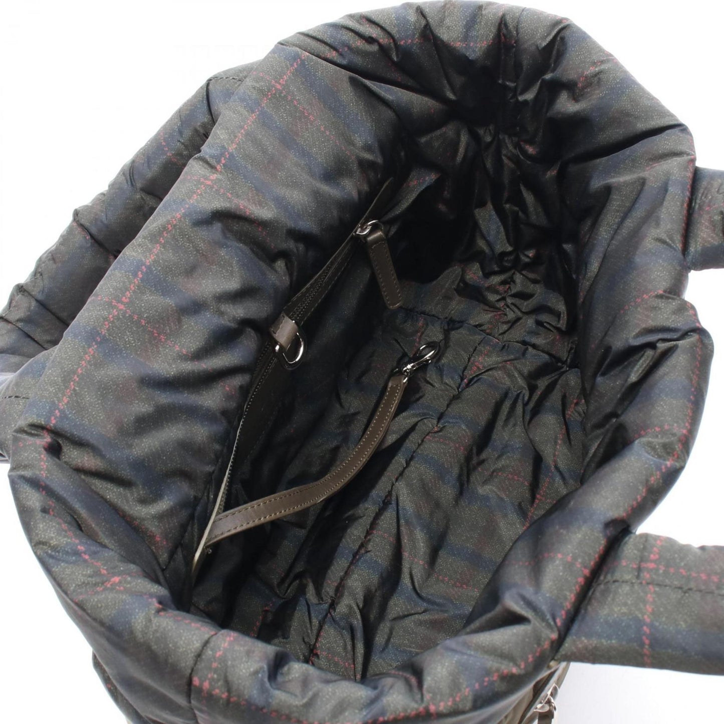 Chanel Khaki Multi-Color Nylon Tote Bag