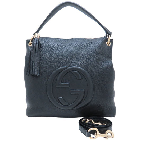 Gucci Soho Black Leather Shoulder Bag
