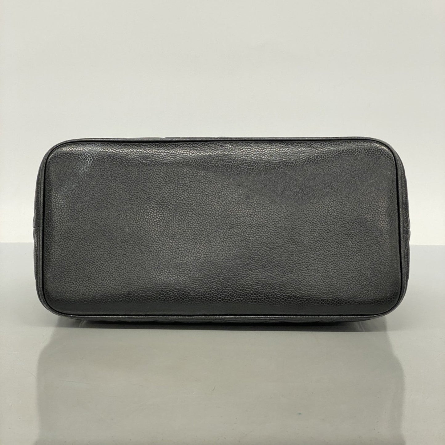 Chanel Black Grained Calfskin Tote Bag